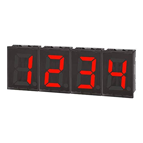 DS40-RR, Display, W22.4 X H40mm LED, Red, 7-Segment, Pt Temp Sensor Input, 12-24 VDC