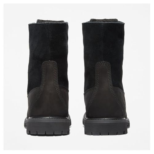 Timberland Timberland Women's Authentic Mid Warm Lined Waterproof Boot, Black-NEW 2024, 6 Medium