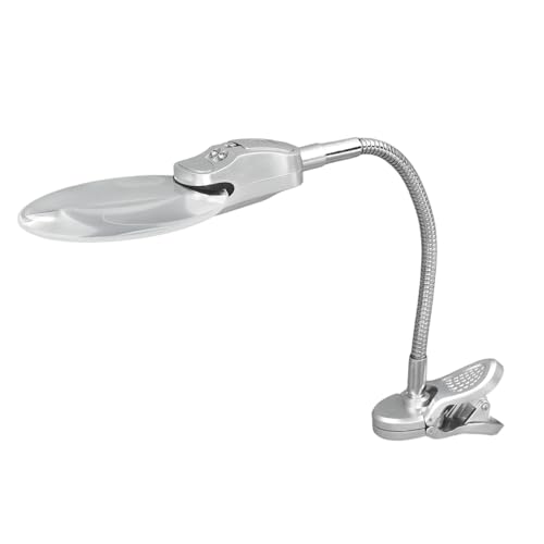 Lampe loupe pour lire au lit confortablement avec bras orientable