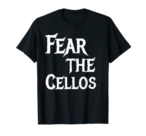 Camiseta divertida de la orquesta del miedo a los violonchelos Camiseta
