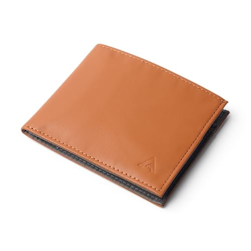 Image of Allett ID Wallet, Hazel Brown | Leather, RFID Blocking | Slim Minimalist Bifold Wallet, Water Resistant, Durable, Thin, Front Pocket | Holds 4-12+ Cards, Cash