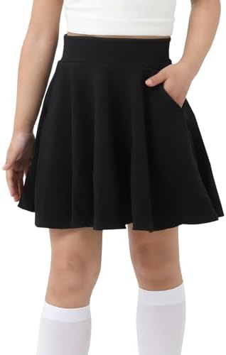 Jupe pour Filles,Jupe de Tennis Plissée Taille Haute Décontractée...