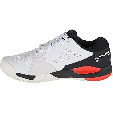 Wilson Herren Rush Pro Ace Tennisschuh, White/Black/Poppy Red, 42 EU Cover