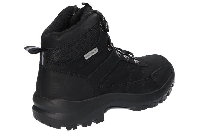 CY58 OCIEPLANE TREKKINGI TRAPERY BUTY ZIMOWE SKÓRZANE MĘSKIE BK 44