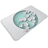 Diseño funcional: esta alfombra para el Día de la Madre (4) cuenta con un respaldo de goma antideslizante para evitar resbalones, asegurando la seguridad. Perfecto para usar como alfombra de entrada para el interior de la casa, alfombras de ducha para baños o alfombras de sala de juegos.