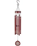 Sunset Vista Designs Windchimes - Vista Classics Galaxy Etched Aluminum Windchime with Spiral Windcatcher, 41
