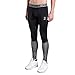 AMZSPORT Pantaloni Sportivi a Compressione da Uomo Leggings da Palestra Calzamaglia ad Argento, XL