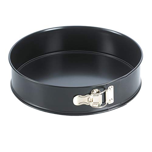 Grizzly Springform Cake Tin with Loose Base - Round Quick Release - Non-stick 28 cm - Black