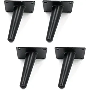 Aakash Decor Sofa Leg 4 Inch / 10 Cms Sofa Furniture Black Cone Shape Sofa Leg Pack of 4