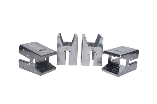 Century Drill & Tool 72994 2x4 Sawhorse Brackets, Set of 4, Galvanized, Compact Storage