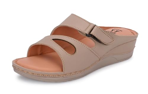 Image of Karaddi Women's Flats Sandal | Platform Heels Soft Cushion Ortho Sandals for Ladies Fashion | Comfort Open Toe Sandal