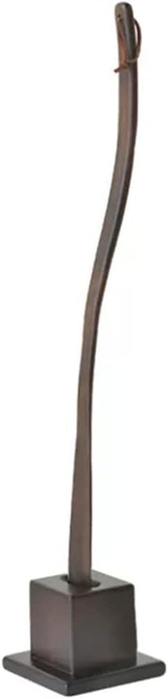 Schuhhelfer Für Senioren Home Langer Griff Buche Schuhlöffel Mit Aufbewahrungsbasis, Schwangere Frauen Einfach Zu Bedienender Schuhheber, Keine Notwendigkeit, Sich Zu Bücken, Brown, 75cm