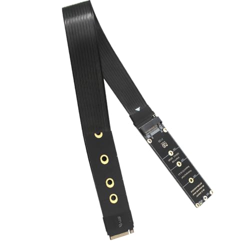 Sintech M.2 NVME Extender,NGFF M-Key PCIe SSD Extention Card with Soft-PCB Cable 30CMS