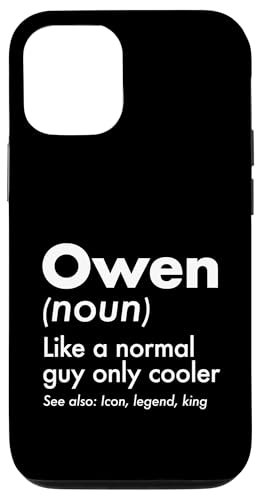Owen Like A Normal Guy Only Cooler Legend King �t�@�[�X�g�l�[�� �X�}�z�P�[�X iPhone 12/12 Pro �p