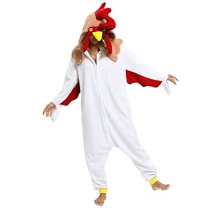 LBJR Erwachsene Cosplay Schlafanzug Tierkostüme Jumpsuit Onesie Nachtwäsche Overall Fasching Karneval Halloween Pyjama