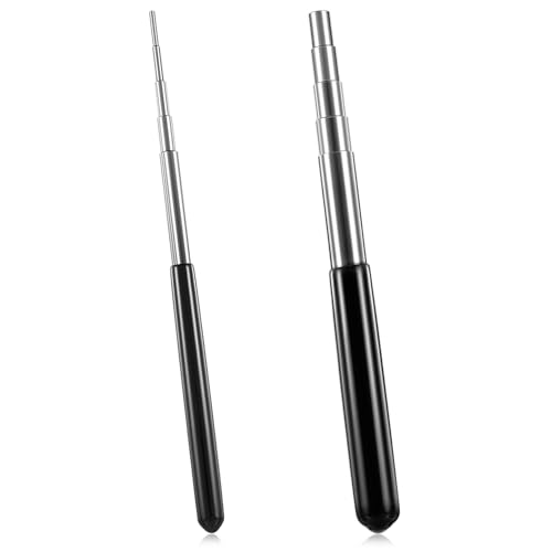 2 Pack Wire Looping Wrapping Step, Coil Jig Tool Set Mandrel Stainless Steel Micro 1.5mm-10mm Wire Looping Winding Rod Metal Jewelry Forming Tool for Round Loop Jump Ring DIY Jewelry Making, 10 Sizes