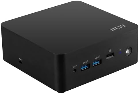 MSI Cubi NUC Desktop, Intel Core 5-1345U, 32GB Memory, 1TB SSD, WiFi 6E, Win 11 Pro, vPro Enterprise, 3 Year Advance Replacement (13MQG-225US)