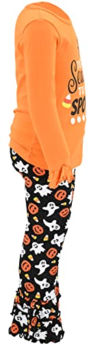 Image of Unique Baby 2 Piece Girls Double Ruffle Leggings and Long Sleeve Shirt Clothes Set Kid and Toddler Girl Outfit