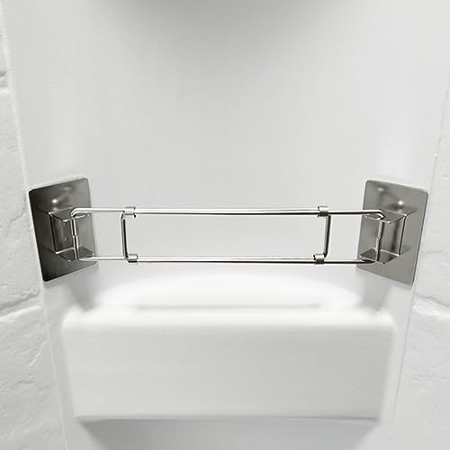 Image of 1 Pack RV Bathroom Corner Storage Bar Camper Travel Trailer Corner Storage Bar RV Accessories for Inside Shower Corner Storage Bar