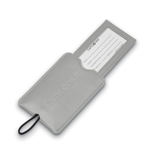 Samsonite 2-Pack Vinyl ID Tags, Light Grey3