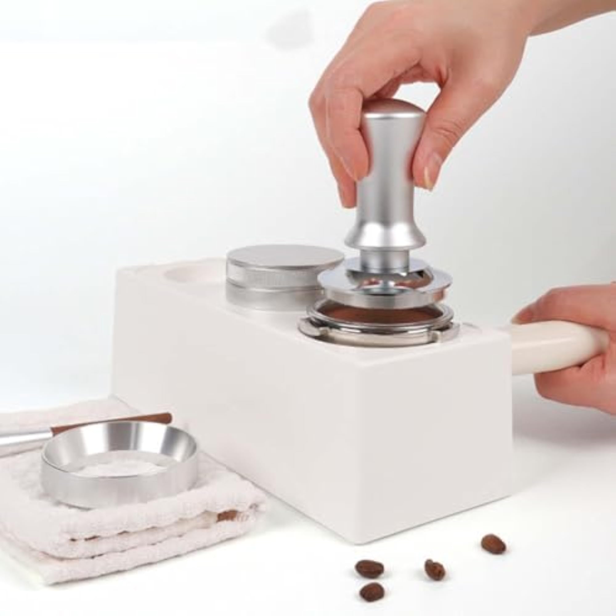Espresso Station Organizer with Non-Slip Tamper Holder