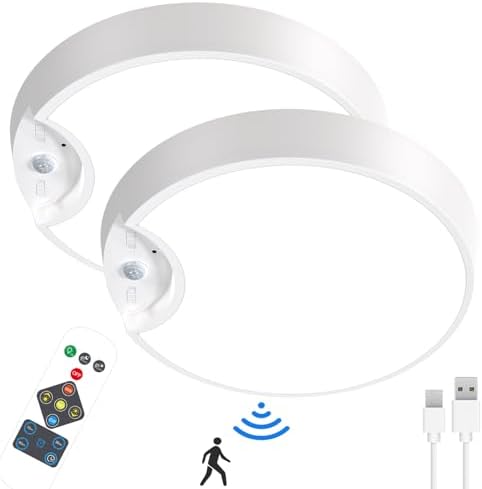 TOOWELL Rechargeable Motion Sensor Light with Remote, Battery Operated ...
