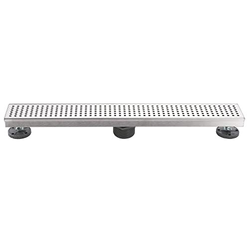 Design House 542845-SS 36" Rectangular Linear Shower Drain Modern Accessory,