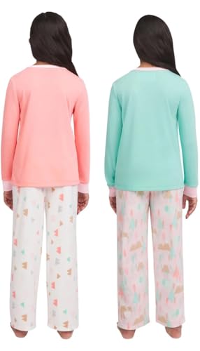 Eddie Bauer Youth Girl's 4 Piece PJ Sleep Set2