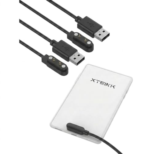 Ermorgen Lot de 2 Câbles de charge USB-A Compatible avec XTEINK X3/X4 Pro | Chargeur Magnétique Portable, Câble de Remplacement Idéal, 1m Charger pour XTEINK X3/X4 Pro eReader Liseuse
