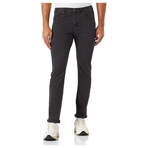Scotch & Soda Herren Ralston-Slim-Fit Garment-Dyed 5-Pocket Pants Hose, Anthracite 4524, 28/32