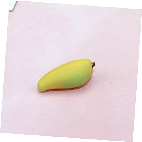 Cabilock 10 Pcs Mini Fruits Mini Mango Fruits Miniature Food Figurines Resin Model Ornament Micro Scene Fruits