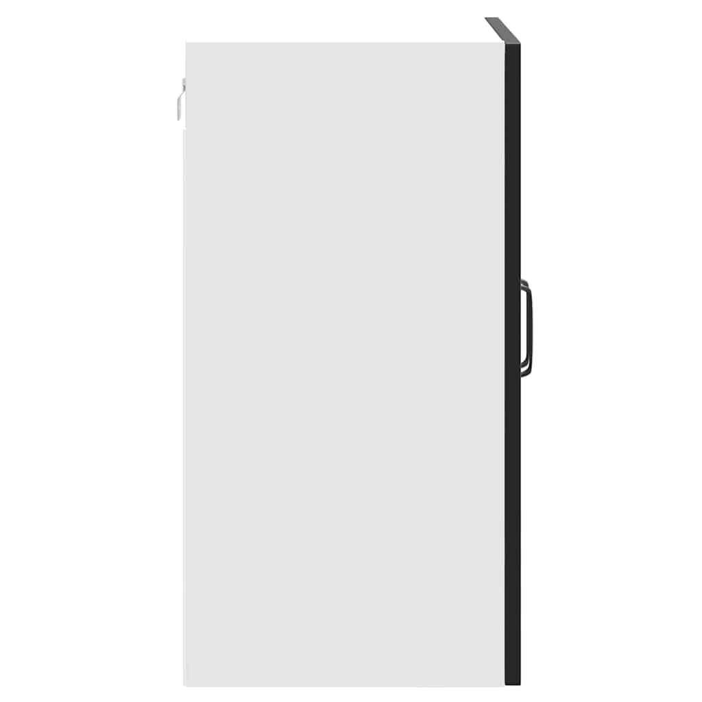 vidaXL Küchen-Hängeschrank Kalmar Schwarz Holzwerkstoff, Wandschrank Küche, Wandschrank, Oberschrank, Küchenschrank, Hängeschrank, Oberschrank Küche