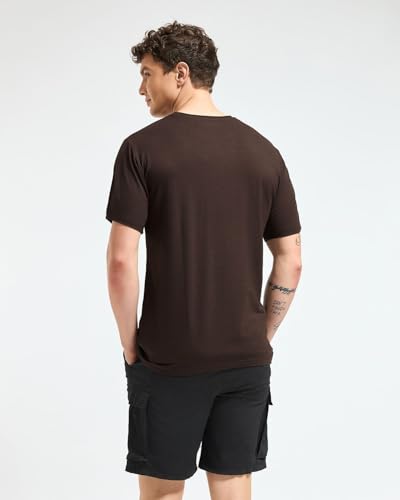Image of Wellbi Bamboo Men's Tshirt - Ultra-Soft, Breathable & Sustainable | Premium Cotton Blend for Supreme Comfort | Stylish & Eco-Friendly T-Shirt for Men | Tshirt Men Cotton