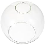 Holibanna Clear Glass Pendant Light Shade Replacement Globe Lamp Cover 5.91In Modern Glass Lampshade for Indoor Lighting Fixtures