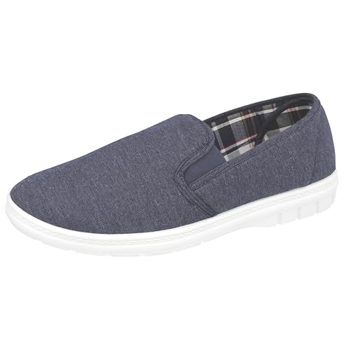 Zapatos de lona para hombre con ajuste extra ancho que alivian la presión al caminar diariamente