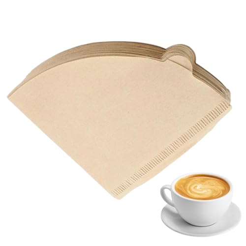 BQRKOTM 40 Pièces Filtres À Café, Filtre 02 En Papier 120 X115Mm, Pour V60 Café Goutte, Sacs Filtrants Pour Filtre À Main De La Machine À Café (Couleurs Primaires)