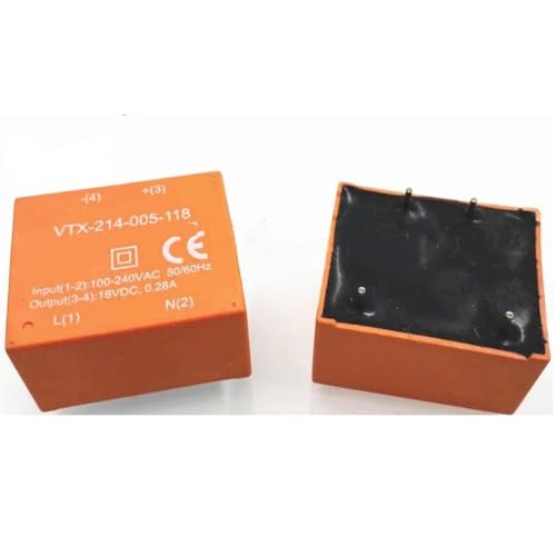 Relé VTX-214-005-118 DC18V de 4 pines para componentes electrónicos paquete de 2 unidades