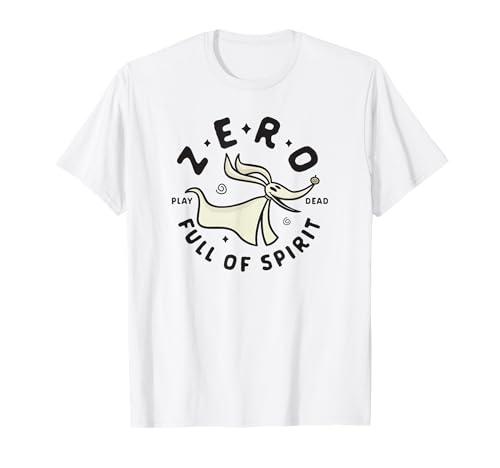 T-shirt Nightmare Before Christmas Zero idéal pour vos soirées cinéma Disney