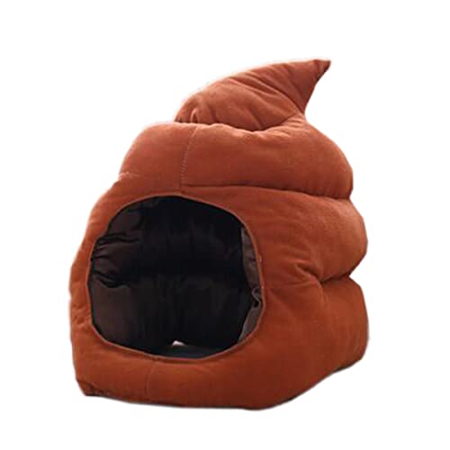 haozaikeji Funny Party Hat Adult Plush Poop Hat Novelty Fancy Dress Secret Santa Hat for Photoshoot Stage Performance Christmas Halloween Party Joking Gift - Image 2