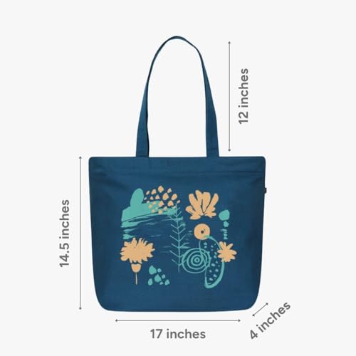 EcoRight Umhängetasche Canvas Shopper Tasche Lässig Handtasche Groß Schultertasche mit Innentasche für Schule arbeitstasche damen tasche