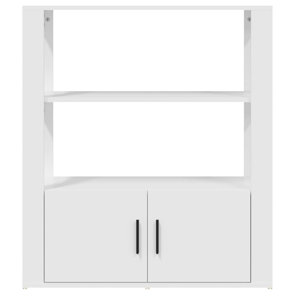 Credenza bianca, 80 x 30 x 90 cm, in legno