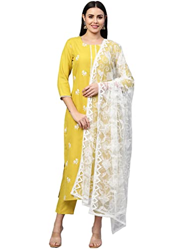 Kurta en coton femme ANNI DESIGNER idéal pour les sorties estivales avec pantalon