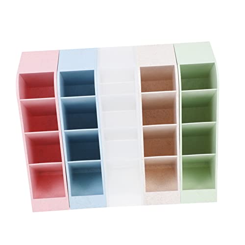 Porte-stylos multifonctions de bureau accessoire de rangement léger 5 pièces - 2