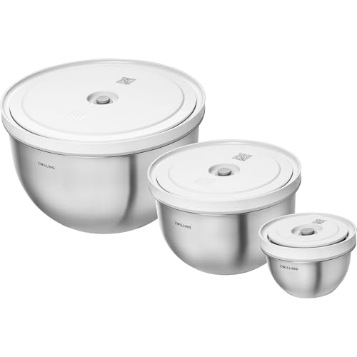Image of ZWILLING Fresh & Save BOWLS 3-pc Stainless Steel Vacuum Bowl Set