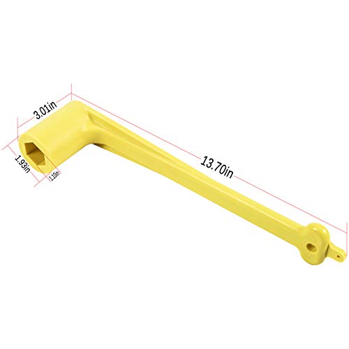 Camoo Polymer Propeller Wrench 1-1/16" Nut Wrench For Mercury/Mercruiser/Alpha Replaces 91-859046Q4 Light Weight, Yellow, Rustproof Plastic (27Mm) #TOP6