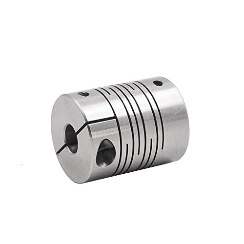 WAAZVXS Coupler Ball Screw Coupler Steel Parallel Lines Clamp D20mm L25mm Flexible Coupling for Stepper Motor (Inner Diameter : 5mm to 8mm)