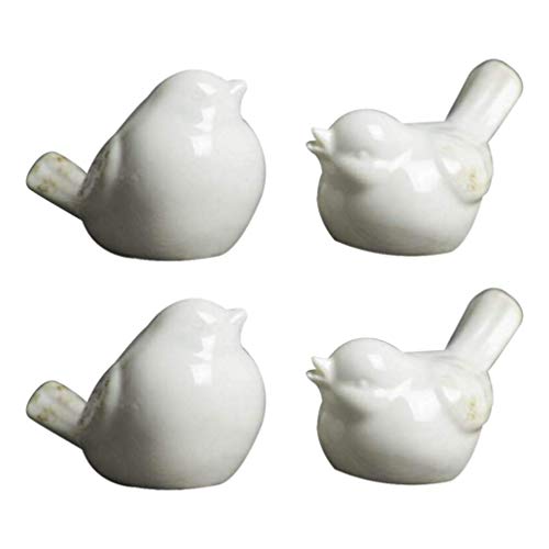 Statues d'oiseaux en céramique pour ornement de gâteau et jardin
