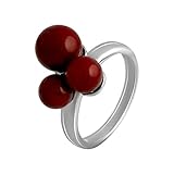 Informations sur le produit : pierre principale : corail ; création de la pierre principale : nano pierre ; poids : 3,94 ; largeur : 13 mm ; hauteur : 15 mm ; taille : 7,5 ; couleur de la pierre principale : rouge ; matériau : argent sterling ; pureté du métal : 925 ; finition : argent sterling 925 plaqué rhodium