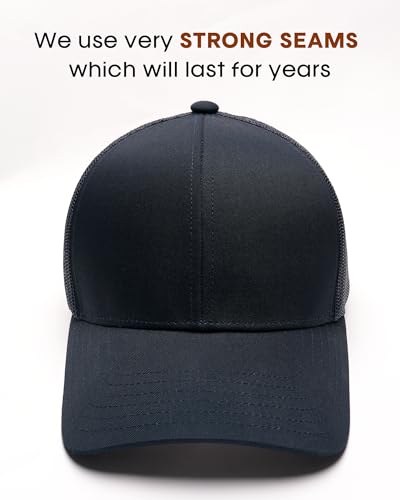 Image of FURTALK Mens Trucker Hat Structured Mesh Baseball Cap Adjustable Classic Mens Hat