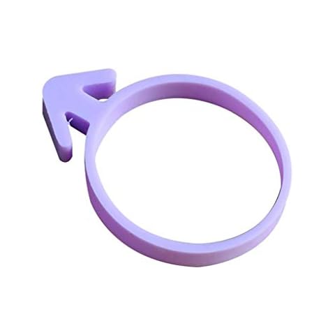 Lorsoul 12Pcs/Set Silicone Icing Piping Bag Flexible Ties Rubber Band, Solid Color Cover